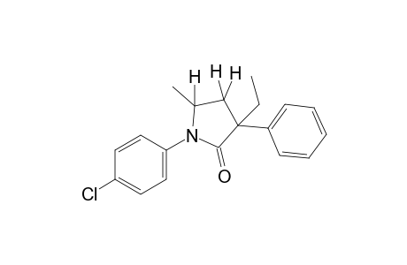 1-(p-chlorophenyl)-3-ethyl-5-methyl-3-phenyl-2-pyrrolidinone