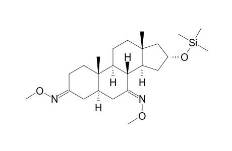 16.ALPHA.--[(TRIMETHYLSILYL)OXY]-5.ALPHA.-ANDROSTAN-3,7-DIONE(3,7-DI-O-METHYLOXIME)