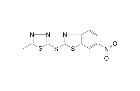 2-(5-Methyl-[1,3,4]thiadiazol-2-ylsulfanyl)-6-nitro-benzothiazole