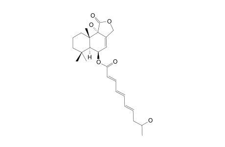 USTUSOLATE_B;9-ALPHA-HYDROXY-6-BETA-(9-HYDROXYDECA-2-E,4-E,6-E-TRIENOYLOXY)-5-ALPHA-DRIM-7-EN-11,12-OLIDE