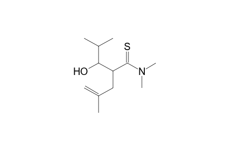 anti-N,N-Dimethyl-2-(1-hydroxy-2-methylpropyl)-4-methyl-4-pentenethioamide