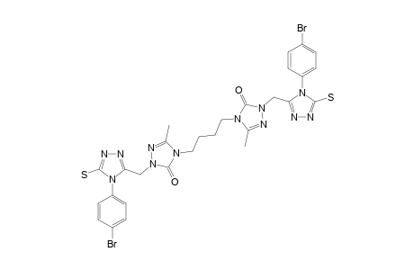 4,4'-(BUTANE-1,4-DIYL)-BIS-[2-[[4-(4-BROMOPHENYL)-5-MERCAPTO-4H-1,2,4-TRIAZOLE-3-YL]-METHYL]-5-METHYL-2H-1,2,4-TRIAZOLE-3(4H)-ONE]