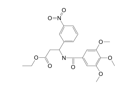 3-(3-Nitrophenyl)-3-[[oxo-(3,4,5-trimethoxyphenyl)methyl]amino]propanoic acid ethyl ester