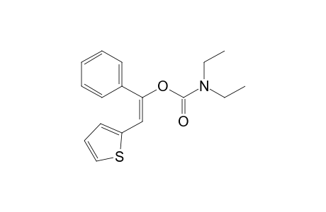 (E)-1-N,N-Diethylcarbamoyloxy-2-(2''-thiophene)-1-phenylethene