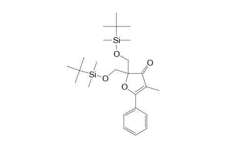 2,2-BIS-([(TERT.-BUTYL)-DIMETHYLSILYLOXY]-METHYL)-4-METHYL-5-PHENYL-FURAN-3(2H)-ONE