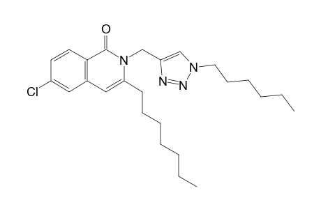 6-Chloro-3-n-heptyl-2-[(1-n-hexyl-1H-1,2,3-triazol-4-yl)methyl]isoquinolin-1(2H)-one