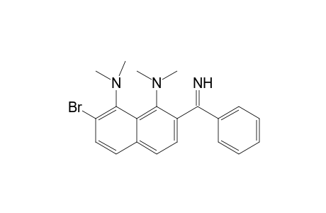 2-Bromo-7-[imino(phenyl)methyl]-N1,N1,N8,N8-tetramethylnaphthalene-1,8-diamine