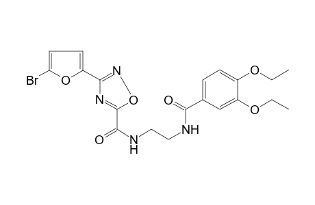 1,2,4-Oxadiazole-5-carboxamide, 3-(5-bromo-2-furanyl)-N-[2-[(3,4-diethoxybenzoyl)amino]ethyl]-