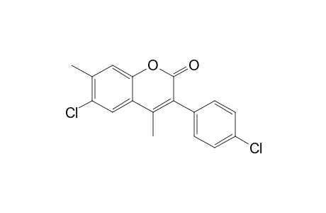 6-Chloro-3-(4'-chlorophenyl)-4,7-dimethylcoumarin