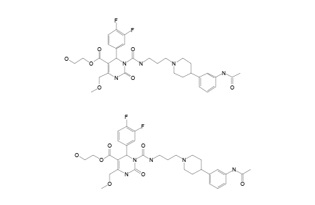 #35;2-HYDROXYETHYL-3-[[3-[4-(3-ACETAMIDOPHENYL)-PIPERIDIN-1-YL]-PROPYL]-CARBAMOYL]-4-(3,4-DIFLUOROPHENYL)-6-(METHOXYMETHYL)-2-OXO-1,2,3,4-TETRAHYDRO-PYRIMIDINE