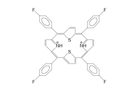 meso-Tetrakis(4-fluoro-phenyl)-21,23-dithia-porphine dication