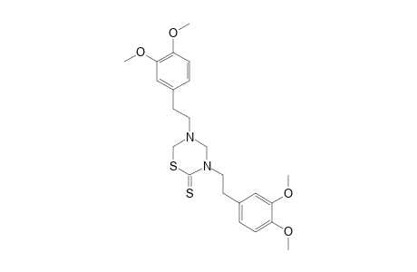 3,5-bis(3,4-dimethoxyphenethyl)tetrahydro-2H-1,3,5-thiadiazine-2-thione