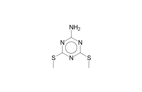 2-amino-4,6-bis(methylthio)-s-triazine