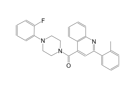 4-{[4-(2-fluorophenyl)-1-piperazinyl]carbonyl}-2-(2-methylphenyl)quinoline