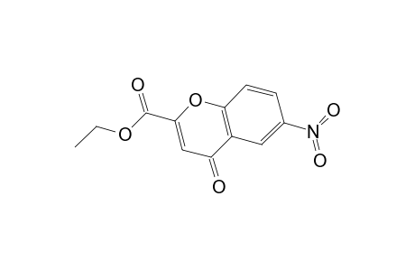 4H-1-Benzopyran-2-carboxylic acid, 6-nitro-4-oxo-, ethyl ester