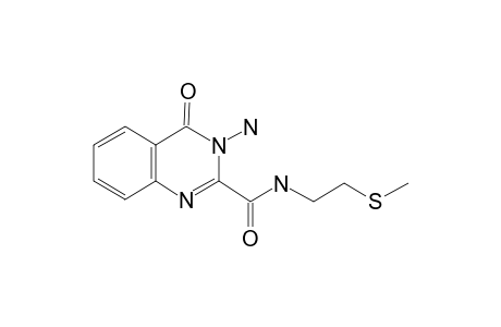 3-Amino-4-oxo-3,4-dihydro-quinazoline-2-carboxamide, (2-methylsulfanyl-ethyl)-