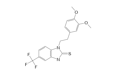 1-(3,4-dimethoxyphenethyl)-5-(trifluromethyl)-2-benzimidazolinethione