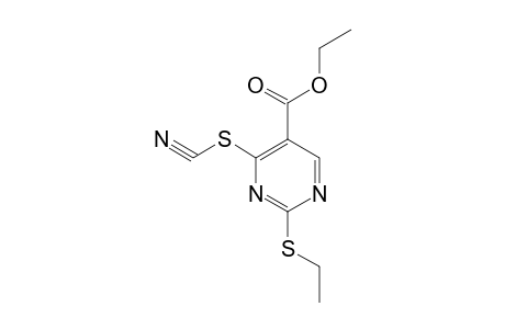 2-(ethylthio)-6-thiocyano-5-pyrimidinecarboxylic acid, ethyl ester