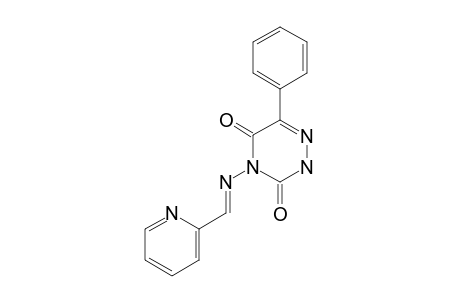 6-phenyl-4-{[(2-pyridyl)methylene]amino}-as-triazine-3,5(2H,4H)-dione