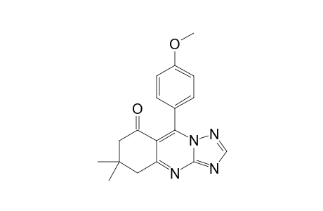 9-(4'-Methoxyphenyl)-6,6-dimethyl-6,7-dihydro-5H-[1,2,4]triazolo[5,1-b]-quinazolin-8-one