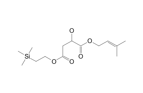 1-(3-Methybut-2-enyl) 4-[2-(trimethylsilyl)ethyl] 2-hydroxybutanedioate