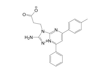 3-[2-Amino-5-(4-methylphenyl)-7-phenyl-3H-[1,2,4]triazolo[1,5-a]pyrimidin-8-ium-3-yl]propanoate