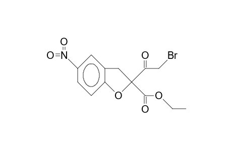 ETHYL-2-BROMOACETYL-5-NITRO-2,3-DIHYDROBENZO-[B]-FURAN-2-CARBOXYLATE
