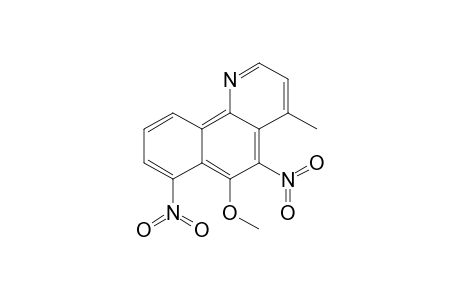 Benzo[h]quinoline, 6-methoxy-4-methyl-5,7-dinitro-