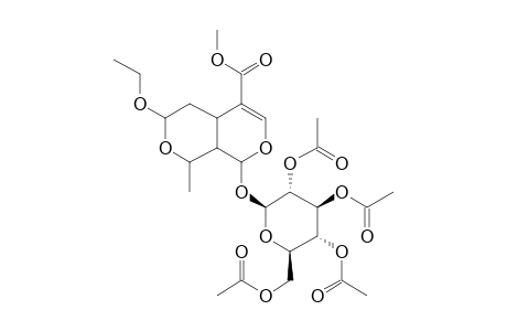 1H,3H-Pyrano[3,4-C]pyran-5-carboxylic acid, 8-( .beta. -D-glucopyranosyloxy)-4,4A,8,8A-tetrahydro-3-ethoxy-1-methyl-, methyl ester, 4ac derivative