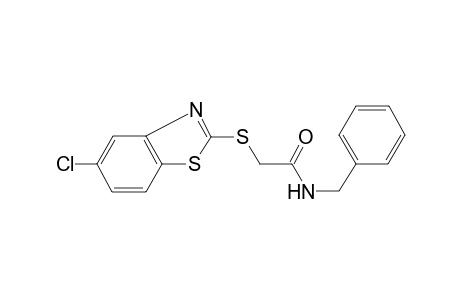 N-Benzyl-2-(5-chloro-benzothiazol-2-ylsulfanyl)-acetamide