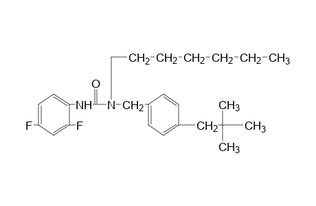 3-(2,4-difluorophenyl)-1-heptyl-1-(p-neopentylbenzyl)urea