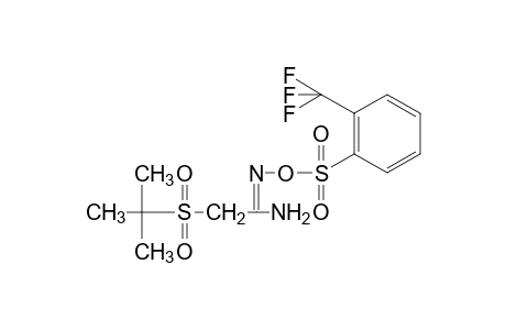 2-(tert-butylsulfonyl)-O-[(alpha,alpha,alpha-trifluoro-o-tolyl)sulfonyl]acetamidoxime