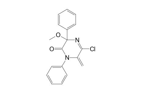 5-CHLORO-3-METHOXY-6-METHYLIDENE-1,3-DIPHENYL-3,6-DIHYDROPYRAZIN-2(1H)-ONE