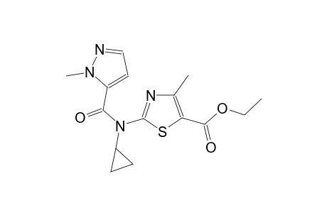 ethyl 2-{cyclopropyl[(1-methyl-1H-pyrazol-5-yl)carbonyl]amino}-4-methyl-1,3-thiazole-5-carboxylate