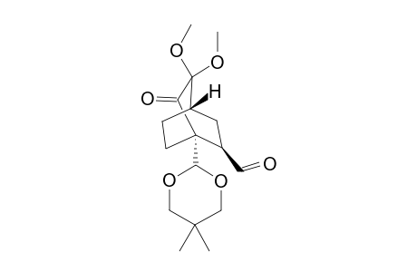 (1R*,2R*,4S*)-1-(5,5-Dimethyl-1,3-dioxan-2-yl)-5,5-dimethoxy-6-oxobicyclo[2.2.2]octane-2-carbaldehyde