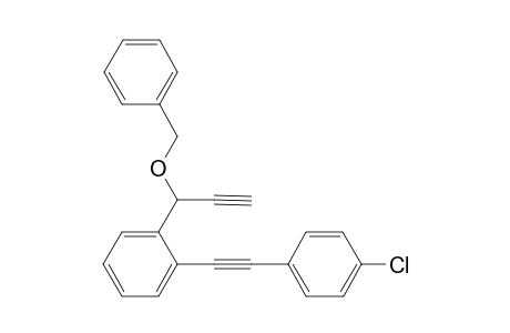 1-(1-(benzyloxy)prop-2-ynyl)-2-((4-chlorophenyl)ethynyl)benzene