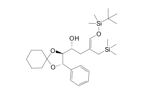 4-{[(tert-Butyldimethyl)silyl]oxy}-1-(3-phenyl-1,4-dioxaspiro[4.5]dec-2-yl)-3-[(trimethylsilyl)methyl]but-3-en-1-ol