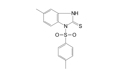 5-methyl-1-(p-tolylsulfonyl)-2-benzimidazolinethione