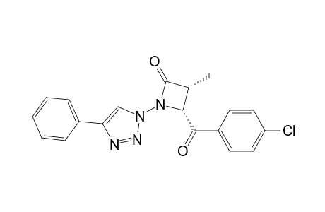 ciss-1-(4-Phenyl-1,2,3-triazol-1-yl)-3-methyl-4-(p-chlorobenzoyl)azetidin-2-one