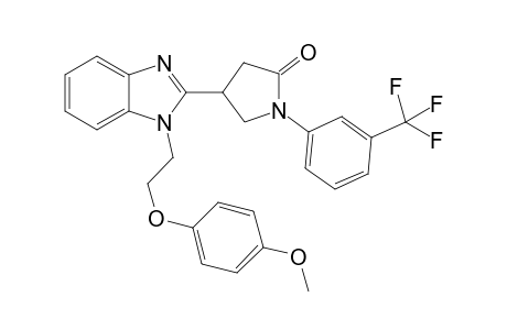 2-Pyrrolidinone, 4-[1-[2-(4-methoxyphenoxy)ethyl]-1H-1,3-benzimidazol-2-yl]-1-[3-(trifluoromethyl)phenyl]-