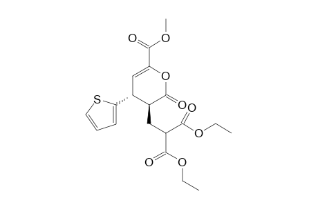 (3R,4S)-Diethyl 2-((6-(methoxycarbonyl)-2-oxo-4-(thiophen-2-yl)-3,4-dihydro-2Hpyran-3-yl)methyl)malonate