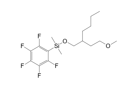 2-(2-Methoxyethyl)hexanol, dimethylpentafluorophenylsilyl ether