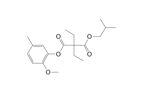 Diethylmalonic acid, isobutyl 5-methyl-2-methoxyphenyl ester