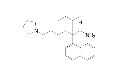 1-(6-amino-5-sec-butyl-5-(1-naphthyl)hexyl]pyrrolidine