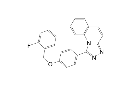 1-[4-(2-fluoro-benzyloxy)-phenyl]-[1,2,4]triazolo[4,3-a]quinoline