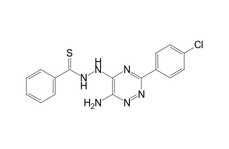 6-Amino-5-(N2-thiobenzoylhydrazino)-3-(4-chlorophenyl)-1,2,4-triazine