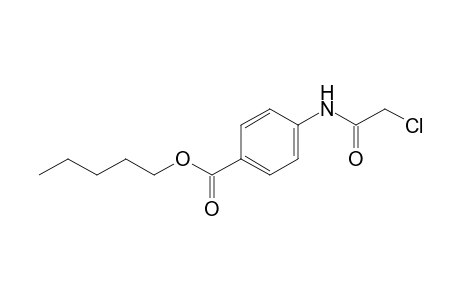 p-(2-chloroacetamido)benzoic acid, pentyl ester