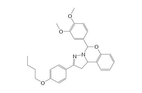 2-(4-butoxyphenyl)-5-(3,4-dimethoxyphenyl)-1,10b-dihydropyrazolo[1,5-c][1,3]benzoxazine