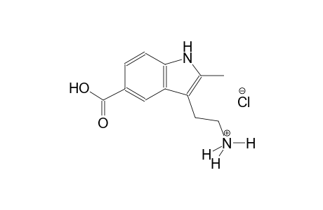 1H-indole-3-ethanaminium, 5-carboxy-2-methyl-, chloride
