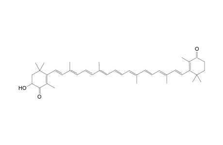 6-hydroxy-3-[(1E,3E,5E,7E,9E,11E,13E,15E,17E)-18-(3-keto-2,6,6-trimethyl-1-cyclohexenyl)-3,7,12,16-tetramethyl-octadeca-1,3,5,7,9,11,13,15,17-nonaenyl]-2,4,4-trimethyl-cyclohex-2-en-1-one